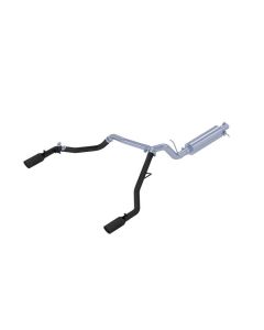 MBRP Black Coated 3" Catback Dual Split Rear Exit Black Series Ford Ranger Ecoboost 2.3L 2019-2021- - S5223BLK