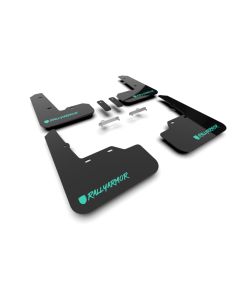 Rally Armor 22-25 Subaru WRX Black UR Mud Flap Altered Font Teal Logo - MF92-UR-BLK/TL-X