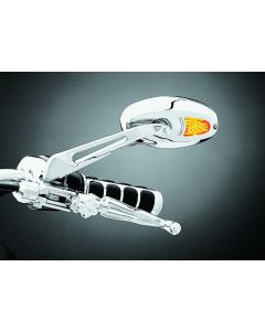 Kuryakyn Turn Signal Mirrors Flat Glass Chrome - 1431