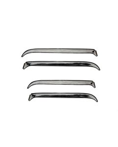 AVS 84-96 Jeep Cherokee (4 Door) Ventshade Front & Rear Window Deflectors 4pc - Stainless - 14412