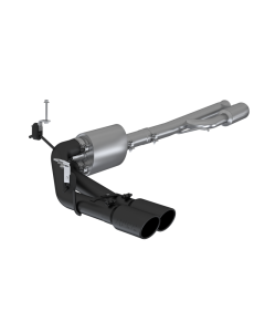 MBRP Black Coated 3" Catback Pre-Axle Dual Outlet Chevrolet Silverado | GMC Sierra 1500 2019-2021- M - S5092BLK
