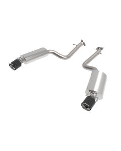 aFe Lexus IS350 14-22 V6-3.5L Takeda Axle-Back Exhaust System- Carbon Fiber Tip - 49-36060-C
