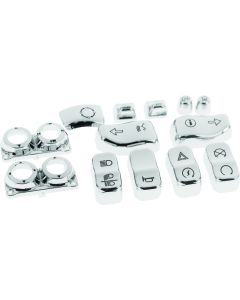 Bikers Choice 16-18 FLHTK/L Chrome Switch Cap Kit - 483319