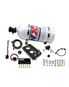 Nitrous Express 05-10 Ford Mustang 4.6L 3 Valve Nitrous Plate Kit (50-150HP) w/10lb Bottle - 20947-10