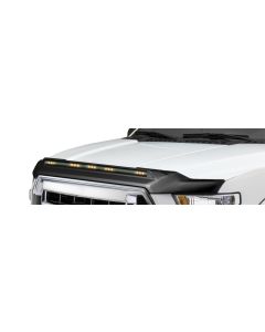 AVS 2019 Dodge Ram 1500 Aeroskin Low Profile Hood Shield w/ Lights - Black - 753163