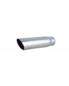 Vibrant 3in Round SS Truck/SUV Exhaust Tip (Single Wall Angle Cut) - 2.5in inlet 11in long - 1559