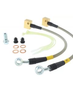 StopTech 06-09 Chevy Trailblazer Stainless Steel Rear Brake Lines - 950.62508