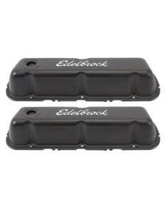 Edelbrock Valve Cover Signature Series Ford 260-289-302-351W CI V8 Black - 4603