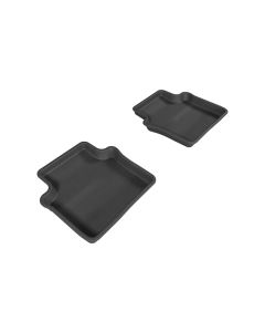 3D MAXpider 2007-2010 Chrysler Sebring Sedan Kagu 2nd Row Floormats - Black - L1CY00121509
