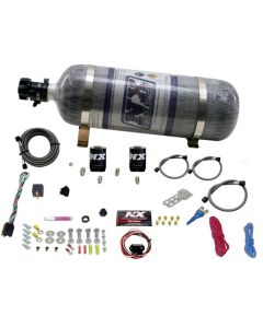 Nitrous Express Universal Fly By Wire Single Nozzle Nitrous Kit w/12lb Composite (Incl TPS Switch) - 20919-12