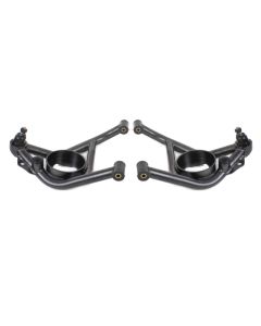 BMR 70-81 Chevrolet Camaro A-Arms Lower Delrin Bushings Std Ball Joint - Black Hammertone - AAL321H
