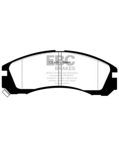 EBC 98-02 Dodge B150 B1500 Cargo 1500 Van 1/2 Ton Greenstuff Rear Brake Pads - DP6954