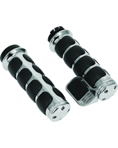 Kuryakyn Premium ISO Grip With Throttle Boss Dual Cable Chrome - 6342