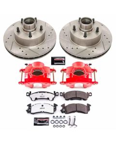 Power Stop 79-86 Buick LeSabre Front Z26 Street Warrior Brake Kit w/Calipers - KC2908-26
