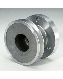 Moroso Chevrolet Small Block (w/Long Pump) Crankshaft Pulley - Single Groove - Cast Aluminum - 64100