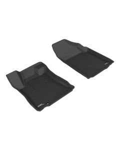 3D MAXpider 2016-2018 Nissan Altima Sedan Kagu 1st Row Floormat - Black - L1NS09211509