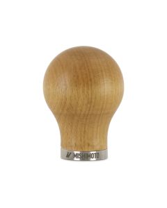 Mishimoto Round Steel Core Wood Shift Knob - Beech - MMSK-WD-RBE