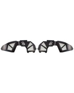 Fishbone Offroad 2018+ Jeep Wrangler JL Front Pair Aluminum - Black Powdercoat Inner Fenders - FB33130F