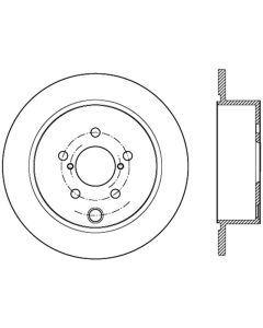 StopTech Sport Slotted Brake Rotor Rear Left Subaru Rear Left- STOP-126.47033SL