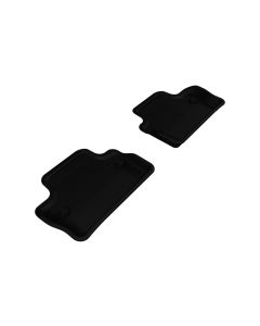 3D MAXpider 2011-2018 Volvo S60/V60 Kagu 2nd Row Floormats - Black - L1VV01621509