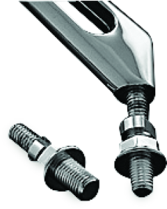 Kuryakyn Mirror Adapter Metric Chrome - 1411