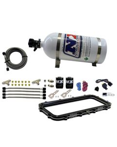 Nitrous Express Holley High Ram Plenum Nitrous Plate Kit w/10lb Bottle - 20940-10