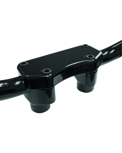 Bikers Choice Black 1 1/2Inch Fat Risers With Top Clamp - 405180