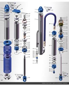 King Shocks 2017+ Ford F-250/F-350 4WD Front 2.0 Dia Steering Stabilizer (Each) - 20C001-203