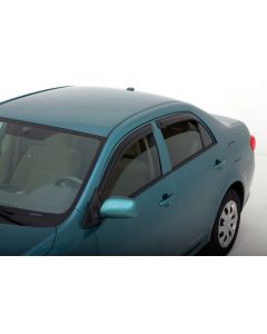 AVS 09-13 Toyota Corolla Ventvisor Outside Mount Window Deflectors 4pc - Smoke - 94073