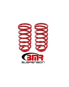 BMR 79-04 Ford Mustang (Ex. 99-04 Mustang Cobras w/ IRS) 1in Drop Rear Lowering Springs - Red - SP029R