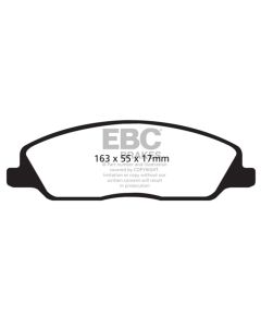 EBC 10-14 Ford Mustang 3.7 Greenstuff Front Brake Pads - DP21869