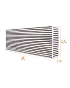 Mishimoto Universal Air-to-Air Intercooler Core - 25in / 11.8in / 3.5in - MMUIC-04