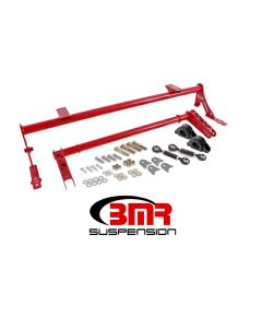BMR 05-14 S197 Mustang Rear Bolt-On Hollow 35mm Xtreme Anti-Roll Bar Kit (Delrin) - Red - XSB011R