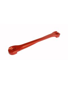 Torque Solution Billet Battery Tie Down: Subaru WRX/STi/Legacy/Forester/Outback Red - TS-SU-013R