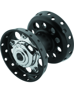 Bikers Choice 36-66 Big Twin Black Star Hub With Cone Style Bearing - 490659