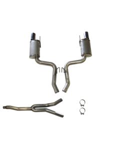JBA 15-20 Ford Mustang EcoBoost 304 Stainless Steel Cat-Back Exhaust - 30-2648