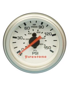 Firestone Replacement Single Pressure Gauge - White Face (For PN 2225 / 2229 / 2196) (WR17609181) - 9181