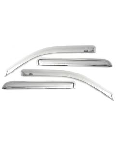 AVS 2019 RAM 1500 Crew Cab Ventvisor Outside Mount Front & Rear Window Deflectors 4pc - Chrome - 684806