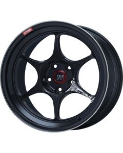 Enkei PF06 18x10.5 5x114.3 45mm Offset 75mm Bore Black Machined - 545-8105-6545BKM