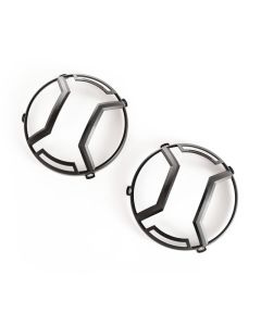 Rugged Ridge 07-18 Jeep Wrangler JK/JKU Textured Black Elite Headlight Euro Guards - 11230.12