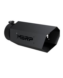 MBRP Black Coated 6" Hex Tip 5" ID inlet 16" length No Logo Exhaust Tip - T5167BLK