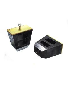 Energy Suspension Universal 4.5in Tall x 4.5in Long x 2.5in Wide Black Bump Stops (2 per set) - 9.9104G