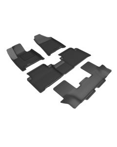 3D MAXpider 24-25 Hyundai Santa Fe Hybrid Kagu Floor Mat - Black - L1HY14601509