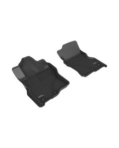 3D MAXpider 22-23 Nissan Frontier Crew Cab Kagu Floor Mat Front Row - Black - L1NS13811509