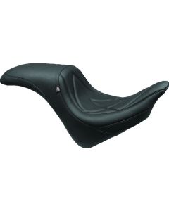 Mustang 06-17 Harley Softail Wide Tire (200mm) Wide Touring Recessed Passenger Seat w/Studs - Black - 79533