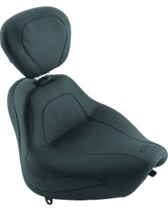 Mustang 18-21 Harley Fat Bob Wide Tripper Solo Seat Diamond Stitch - Brown - 83014