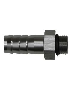 DeatschWerks 6AN ORB Male to 1/2in Male Triple Barb Fitting (Incl O-Ring) - Anodized DW Titanium - 6-02-0511