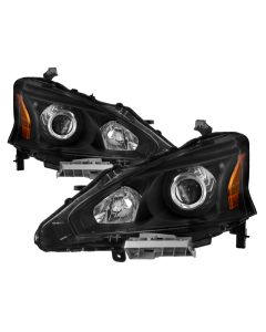xTune Nissan Altima 13-15 4Dr OE Style Headlights - Black HD-JH-NA134D-AM-BK - 9937415