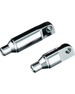 Kuryakyn Male Mount 2-1/2inch Footpeg Extension Chrome (Pair) - 8064
