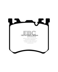 EBC 10+ BMW X5M 4.4 Twin Turbo Yellowstuff Front Brake Pads - DP42091R